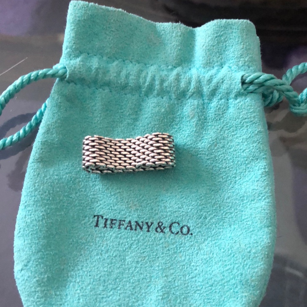 Authentic Tiffany and co mesh ring